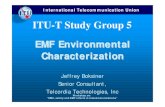 ITU-T Study Group 5 · 2 19.11.01 Workshop on: “EMC, safety and EMF effects in telecommunications ” ITU-T Study Group 5 EMF Environmental Characterization o Introduction o Approach