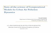 State-of-the-science of Computational Models for Urban Air ... · Outline •Air Quality and Energy Research at UCI –AirUCI, CES Lab, APEP •Mathematical Formulation –Laboratory,