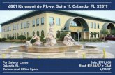 6881 Kingspointe Pkwy, Suite 11, Orlando, FL 32819...6881 Kingspointe Pkwy, Suite 11, Orlando, FL 32819 For Sale or Lease Orlando, FL Commercial Office Space Sale: $779,000 Rent: $12.50/SF