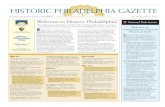 Historic Philadelphia Gazettehistoricphiladelphia.org/uploads/news-and-press/pdfs/gazette/Gazett… · † Stories of Struggle – Join a park ranger for a slide program highlighting