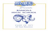 20thReunionBookCoverramona71.net/Events/ReunionBooks/20thReunionBook.pdf · STEVEN THOMSON SCOTT CHARLES WIRTH IN MEMORY OF CLASS OF . RAMONA HIGH SCHOOL . CLASS 1971 . CA 9Z'Z9 92504