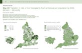Map 22: Variation in rate of liver transplants from all ... · 144 THE 2ND ATLAS OF VARIATION IN RISK FACTORS AND HEALTHCARE FOR LIVER DISEASE IN ENGLAND Magnitude of variation The