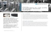 Chemicals Considerations for code quality on …...Chemicals Considerations for code quality on specialty chemicals packaging Application note The specialty chemicals industry has