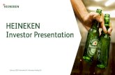 HEINEKEN Investor Presentation€¦ · by South Africa and Russia ... reduction in road accidents by : 27%: compared to 2018. Source: Last reported results: 23: Values and Behaviours