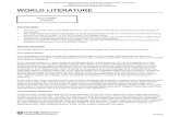Past Papers | GCE Guide - WORLD LITERATURE Literature (0408)/0408_s1… · any transcription errors made by the person entering marks on individual record cards, coursework assessment