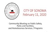 CITY OF SONOMA February 11, 2020€¦ · 2020-02-11  · Sonoma Valley Field of Dreams Community Non-Profit Established in 1992 •Field of Dreams was a community project and collaboration.