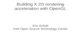Building X 2D rendering acceleration with OpenGLanholt.net/papers/lca2014-2d.pdf · acceleration with OpenGL Eric Anholt Intel Open Source Technology Center. How 2D has worked ...