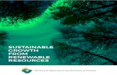 SUSTAINABLE GROWTH FROM RENEWABLE …...blue bioeconomy on the rise Reform of the forest ownership structure SUSTAINABLE GROWTH FROM RENEWABLE RESOURCES SUSTAINABLE GROWTH FROM RENEWABLE