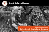 Bear Grylls Survival Academy · soldier, and serving 2 tours of Afghanistan, he was shot by a sniper whilst on patrol. The bullet fragmented inside his left leg, half of it ripping
