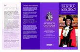 CAYSH A MAYORAL YEAR IN CROYDON THE MAYOR OF CROYDON · 150120 Mayoral Leaflet 2015-16.indd 1 13/05/2015 09:17. THE MAYOR OF CROYDON COUNCILLOR PATRICIA HAY-JUSTICE Thanks to my devoted