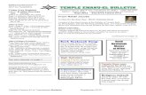 Shabbat and other services held in our new synagogue, 809 ...€¦ · Temple Emanu-El of Tuscaloosa Bulletin September 2012 1 Temple Dues com-mitments for 5773 are due. Did you know