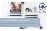 Presentation Of Exempt Org Business Management