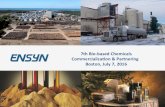 7th Bio-based Chemicals Commercializaon & Partnering Boston, … · 2018. 10. 7. · Overview kjkj. Reﬁnery Co-processing Conversion to Liquid Biocrude Biomass Feedstock Heang &