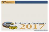 Legislative Summary 2017 - Oregon · 2020. 1. 23. · 3 of 51 ODOT Legislative Summary 2017 Table of Contents Preface 2 Legislation Passed 5 House Measures HB 2017 Transportation