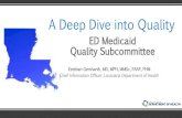 A Deep Dive into Quality - Department of Healthldh.la.gov/assets/docs/MQI/MQIMeetings/MedicaidQualityED...2018/02/16  · A Deep Dive into Quality ED Medicaid Quality Subcommittee