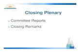 Closing Plenary - NELAC InstituteClosing Plenary Committee Reports Closing Remarks Accreditation Body Sharon Mertens Accreditation Body Highlights and Substantive Issues Changes to