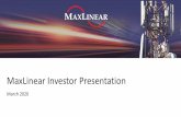 MaxLinear Investor Presentation€¦ · 12/03/2020  · *All data based on a combination of industry research reports and management estimates $0.9 $1.0 $0.6 $1.0 $0.6 $1.2 $1.8 $2.1