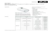 Data Sheet Danfoss Eco™ Programmable radiator thermostat ... · Battery icon will flash in display. If battery level is critical the red ring will flash. Ambient temperature range