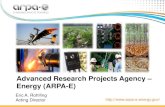 Advanced Research Projects Agency – Energy (ARPA-E) · In 2007, The National Academies recommended Congress establish an Advanced Research Projects Agency within the U.S. Department