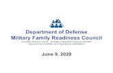 Department of Defense Military Family Readiness Council · 2020. 6. 18. · Leveraging Civilian and Military Partnerships to Amplify Impact 09 JUN 2020. Overview of BHMC Pilot. The