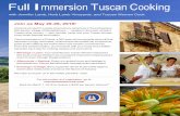 Full Immersion Tuscan Cooking - Herb Lamb …...Tuscan Women Cook Montefollonico’s original total immersion cooking school since 2000 Your itinerary for May 20-26, 2018 Turin Milan