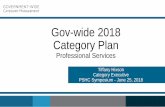 Gov-wide 2018 Category Plan Professional Services PSHC... Acquisitions, Requirements Development, and