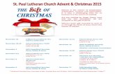 Advent is the season of prepara on, an cipa on, surprise ... · “THE GIFT OF CHRISTMAS” Tradi˜onal Worship 3:00pm & 4:30pm Tradi˜onal Worship w/ Holy Communion and Adult Choir