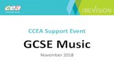 CCEA Support Event GCSE Music · 1. Handel: For Unto us a Child is Born from Messiah 2. Mozart: Horn Concerto No. 4, third movement 3. Berlioz: Symphonie Fantastique, fourth movement