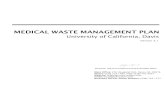 MEDICAL WASTE MANAGEMENT PLAN · 2019. 2. 25. · The Medical Waste Management Plan applies to ALL departments, laboratories, and personnel conducting research that results in the