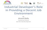 Industrial Developer Role In Providing Decent Job Environment · The industrial developer’s role with respect to decent work 3/15/2018 International SIA Conference 7. Sociable Working