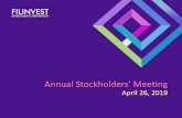 Annual Stockholders’ Meeting - Filinvest · Highest Net income To Date Consolidated Net Income (Php B) 6.2 7.0 8.5 10.3 13.4 2014 2015 2016 2017 2018 Net Income Attributable to
