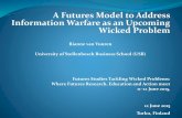 A Futures Model to Address Information Warfare as an Upcoming Wicked … · A Futures Model to Address Information Warfare as an Upcoming Wicked Problem Rianne van Vuuren University