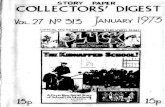 STORY PAPER COLLECTORS' DIGEST Digest/1973-01-CollectorsDige… · story paper collectors' digest vol 27 n9 313 january f 973 15p 15p