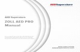 ZOLL AED PRO Manual | AED Superstore · 2017. 11. 16. · Before defibrillation, be sure to disconnect from the patient all electromedical equipment that is not defibrillation-protected.
