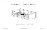 pottery barn kids · Children can suffocate on soft bedding. Do not plac e pillows, comforters or soft mattresses in this crib. 04-000052-8 WARNING: Failure to follow these warnings