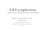 with a focus on gastric MALT lymphoma · GI lymphomas..summary Non-Hodgkin lymphomas are common and the incidence is increasing Gastrointestinal tract is a very common site of involvement