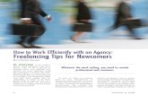 How to Work Efficiently with an Agency: Freelancing Tips ... · preters do share a passion for lan-guages, the training, the techniques, and the actual work differ consider-ably.