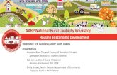 AARP National Rural Livability Workshop · • Biz attraction* • Biz retention and expansion* • Business finance* • Entrepreneurship* • Collaboration • Deal making • Communications
