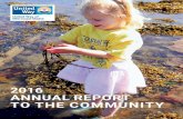 2016 ANNUAL REPORT TO THE COMMUNITY · 2019. 6. 4. · through United Way-funded strategies at our local partner agencies: UNITED AGENCIES RESULTS: 372 389 472 1,068 2,133 324 73
