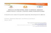 MICCA LAUNCHING AND CLIMATE-SMART PRACTICES: LOCAL … · Launching can be summarized in the following box 1: BOX 1: Expectations for MICCA during the MICCA Launching The Village