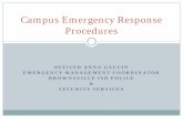 Campus Emergency Response Procedures€¦ · Students should not be permitted to stop for coats, books, or other belongings. Evacuation drills should be orderly, and students should