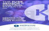THE FUSE SENSOR CONTROL EXPERTSassets.kempstoncontrols.com/doc/offers/KPLA_2020-Final.pdf · Cleaning Wipes Hand Sanitiser Personal Protective Equipment Keeping you safe at work Kempston