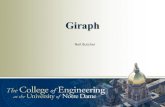 Giraph - University of Notre Dame · 2018. 10. 2. · •Developed by Apache •Based off ‘Pregel’ •Utilizes Hadoop MapReduce framework to target graph problems •Open Source