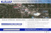RESTAURANT OR RETAIL PAD FOR SALE OR LEASE€¦ · Block & Company, Inc., Realtors | 605 W. 47th Street, Ste. 200, Kansas City, MO 64112 | 816.753.6000 | RESTARANT OR RETAIL PA Raytown