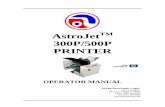 AstroJetTM 300P/500P PRINTERdownload.fp-usa.com/product_docs/astro/AJ-500/AJ-300P-500... · 2013. 9. 4. · Rear Paper Support – Holds longer media in position. 5. Printer LCD Display