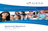 Annual Report - GP Supervisors Australia · 2017. 4. 13. · Our Board and team 7 Representing GP supervisors 8 ... the tremendous development GPTA Ltd (T/A GPSA) has gone through