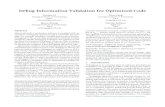 Debug Information Validation for Optimized Codehelloqirun.github.io/papers/pldi20_yuanbo1.pdfDebug Information Validation for Optimized Code PLDI ’20, June 15–20, 2020, London,
