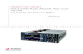 Keysight Technologies PXA X-Series Signal Analyzer, Multi-touch … · Keysight Technologies PXA X-Series Signal Analyzer, Multi-touch N9030B 3 Hz to 3.6, 8.4, 13.6, 26.5, 44, or