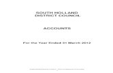 SOUTH HOLLAND DISTRICT COUNCIL ACCOUNTS · 2017. 8. 21. · South Holland District Council – 2011/12 Statement of Accounts 4 2. Political Structure The Council holds elections for