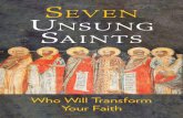 Seven UnSUng SaintS - St.josephsworkshopst-josephsworkshop.com/public/newsletters/59e55eb9ed9ca699b06… · seven “unsung saints” are no less heroes of the Church. They are our